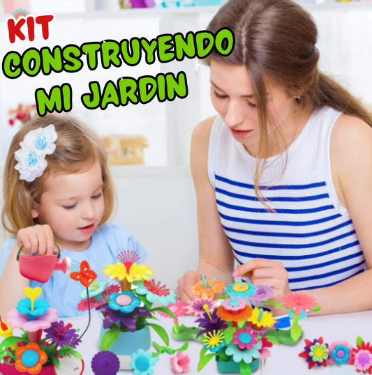 Kit "Construyendo mi Jardín(141 piezas)" 🌼🌷🌹🐌🐛