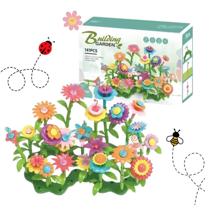 Kit "Construyendo mi Jardín(141 piezas)" 🌼🌷🌹🐌🐛